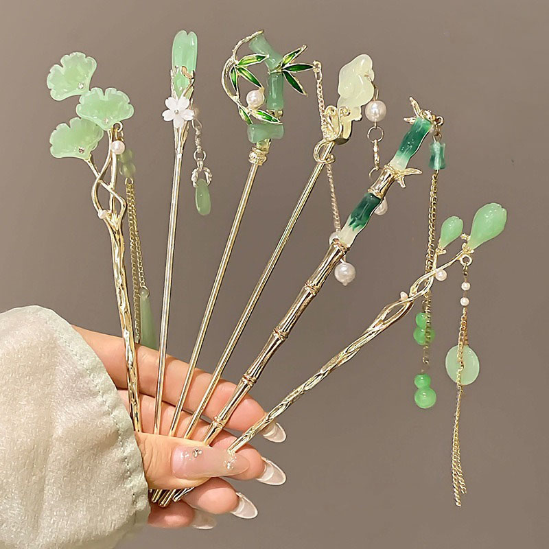1pc Elegant Chinese Style Gree - Women Accessories Shop review and price