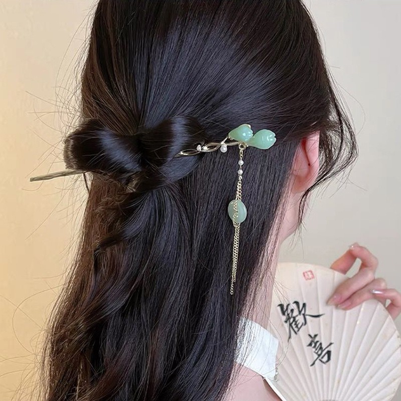 1pc Elegant Chinese Style Gree - Women Accessories Shop review and price