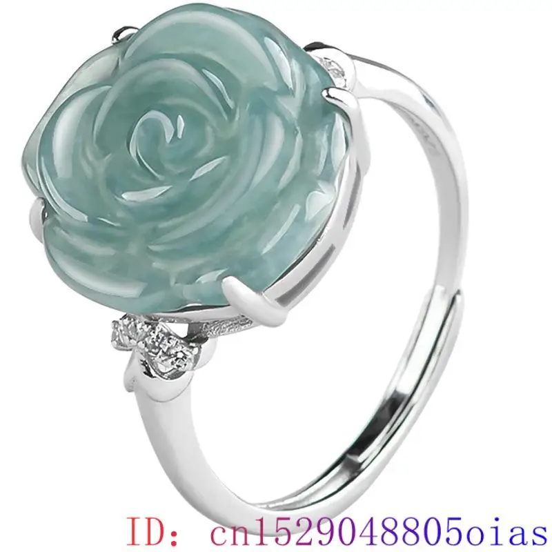 Blue Real Jadeite Rose Jewelry - Women Accessories Gift Set review and price