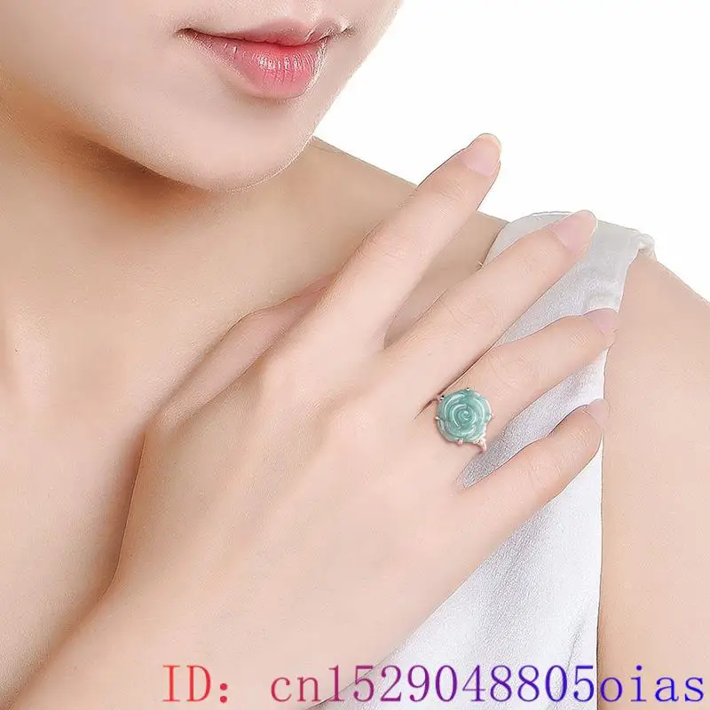 Blue Real Jadeite Rose Jewelry - Women Accessories Gift Set review and price
