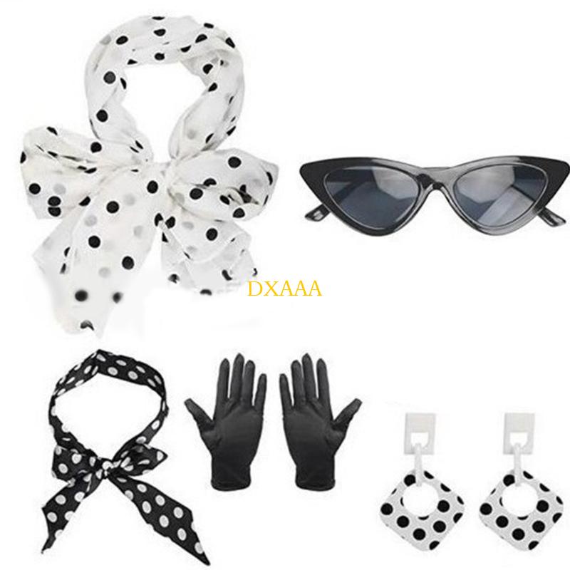 DXAA 1950s Costumes Scarf Cats - Women'S Accessories In The 1950S review and price