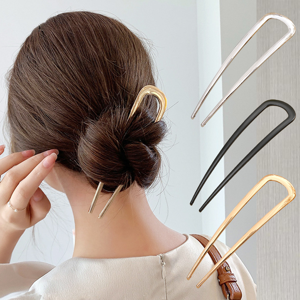 New Simple U Shaped Hair Forks - Hair Fork Stick review and price