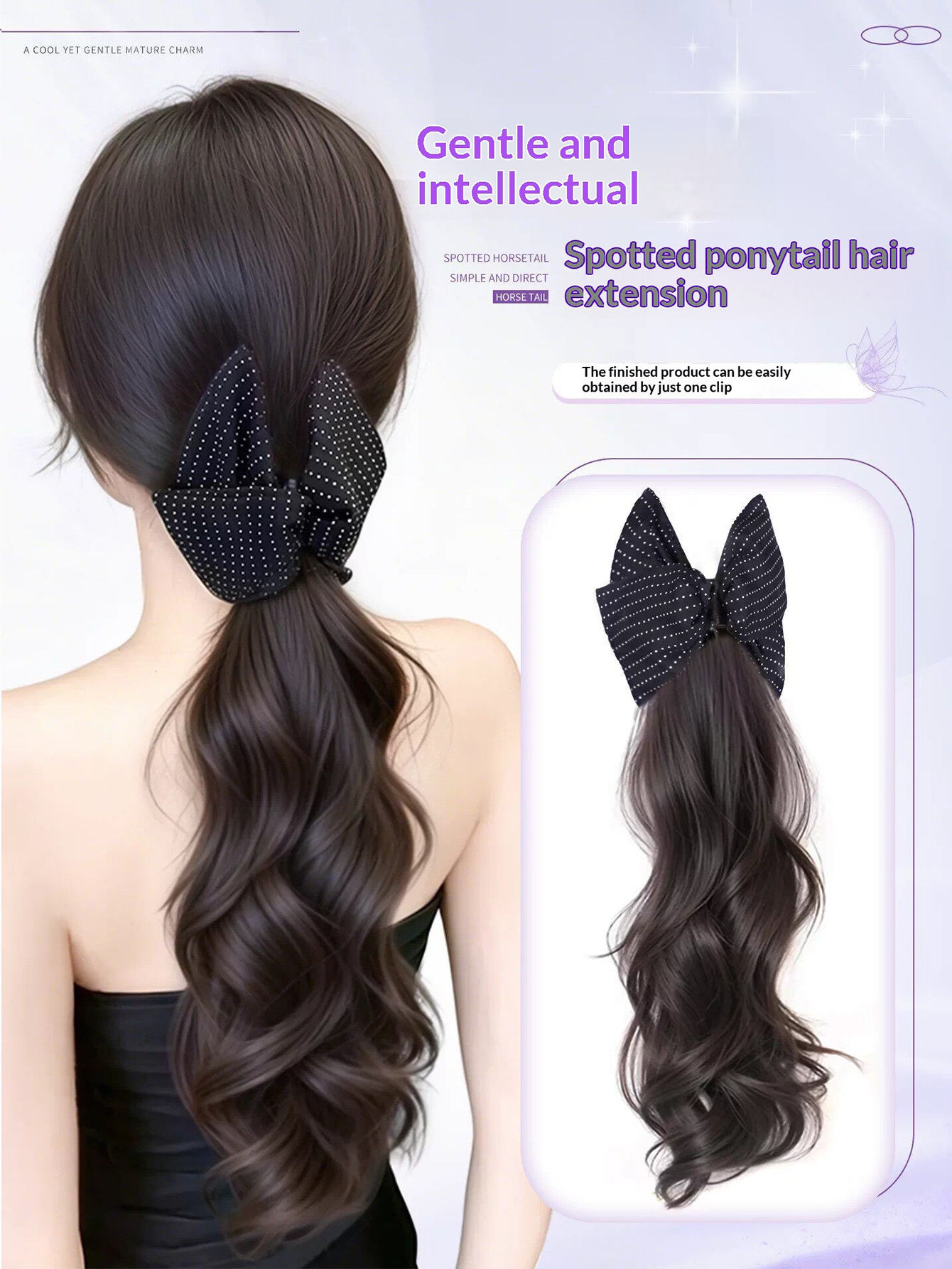 Bow Claw Clip Synthetic Ponyta - Hair Claw Clip Set review and price