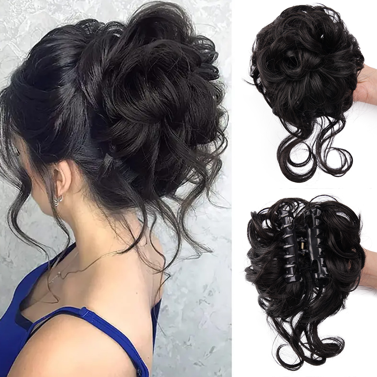 Messy Bun Hair Piece Claw Clip - Hair Claw Clip Set review and price