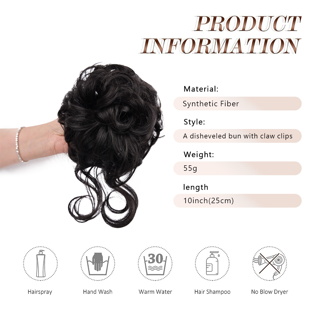 Messy Bun Hair Piece Claw Clip - Hair Claw Clip Set review and price