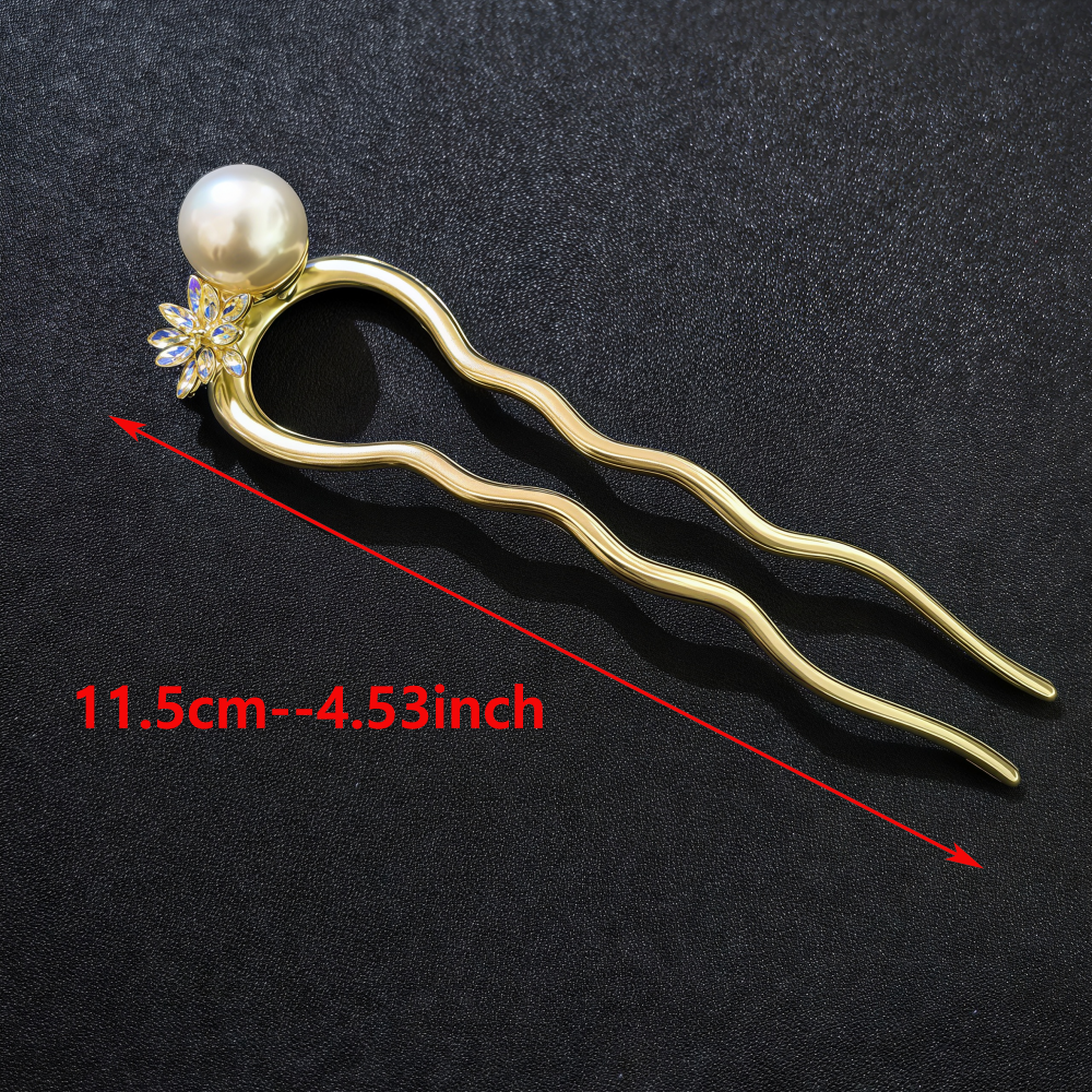 Luxury Metal Hairpins Girls Pe - Hair Fork Stick review and price